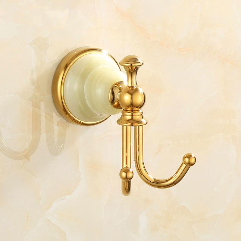 Набор аксессуаров для ванной комнаты Tuqiu, золотая полка для ванной, вешалка для полотенец, держатель для бумаги, держатель для туалетной щетки, набор аксессуаров для ванной