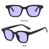 Colorful Ocean Lens Sun Glasses Summer Shades Retro Square Frame Sunglasses  for Women & Men