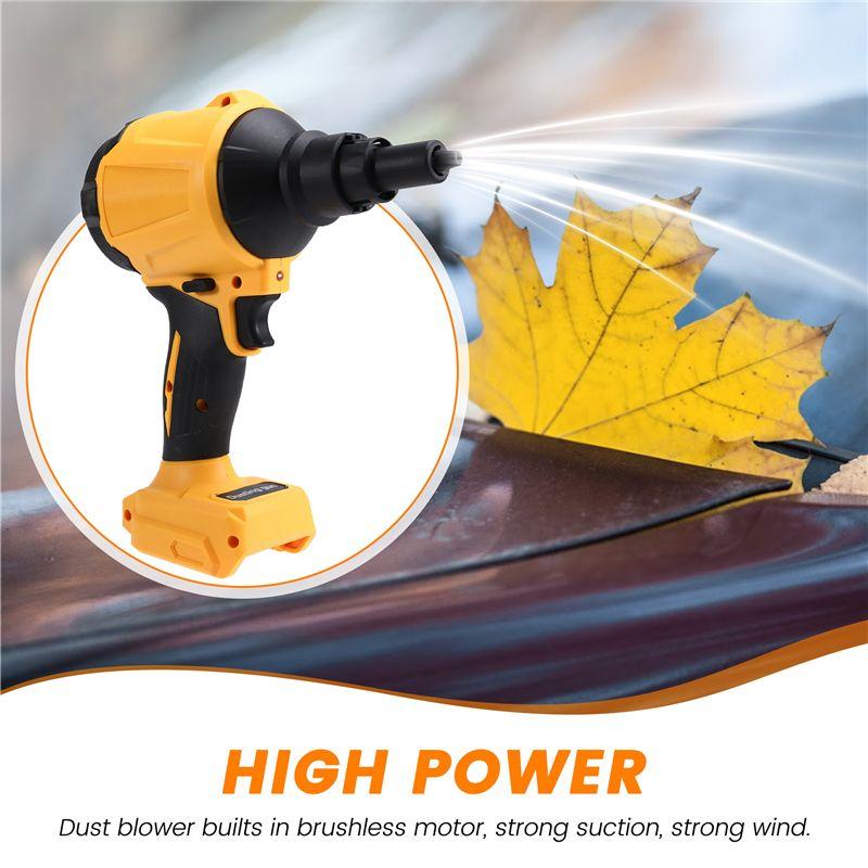 ABUL-For 18V 20V Battery Multifunction Cordless Air Duster Air Pump Handheld Brushless Compressed Air Pump Air Blower