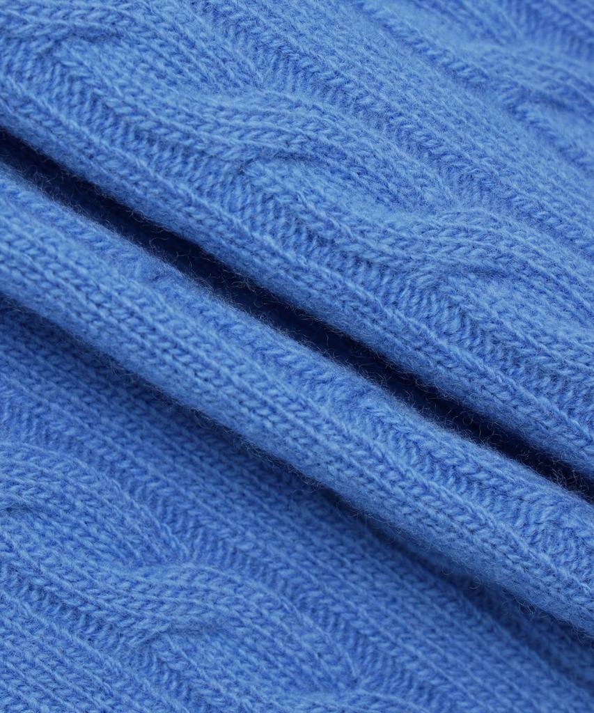 BROOKS BROTHERS [Women'S] Wool Cable Sweater (Blue) (Bbwrwbf401)