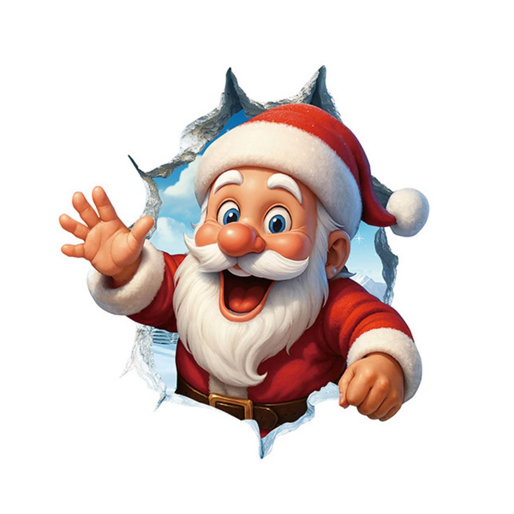 Christmas Decorations Holiday Party Decoration Window Stickers Pvc Static Stickers Window Decorations