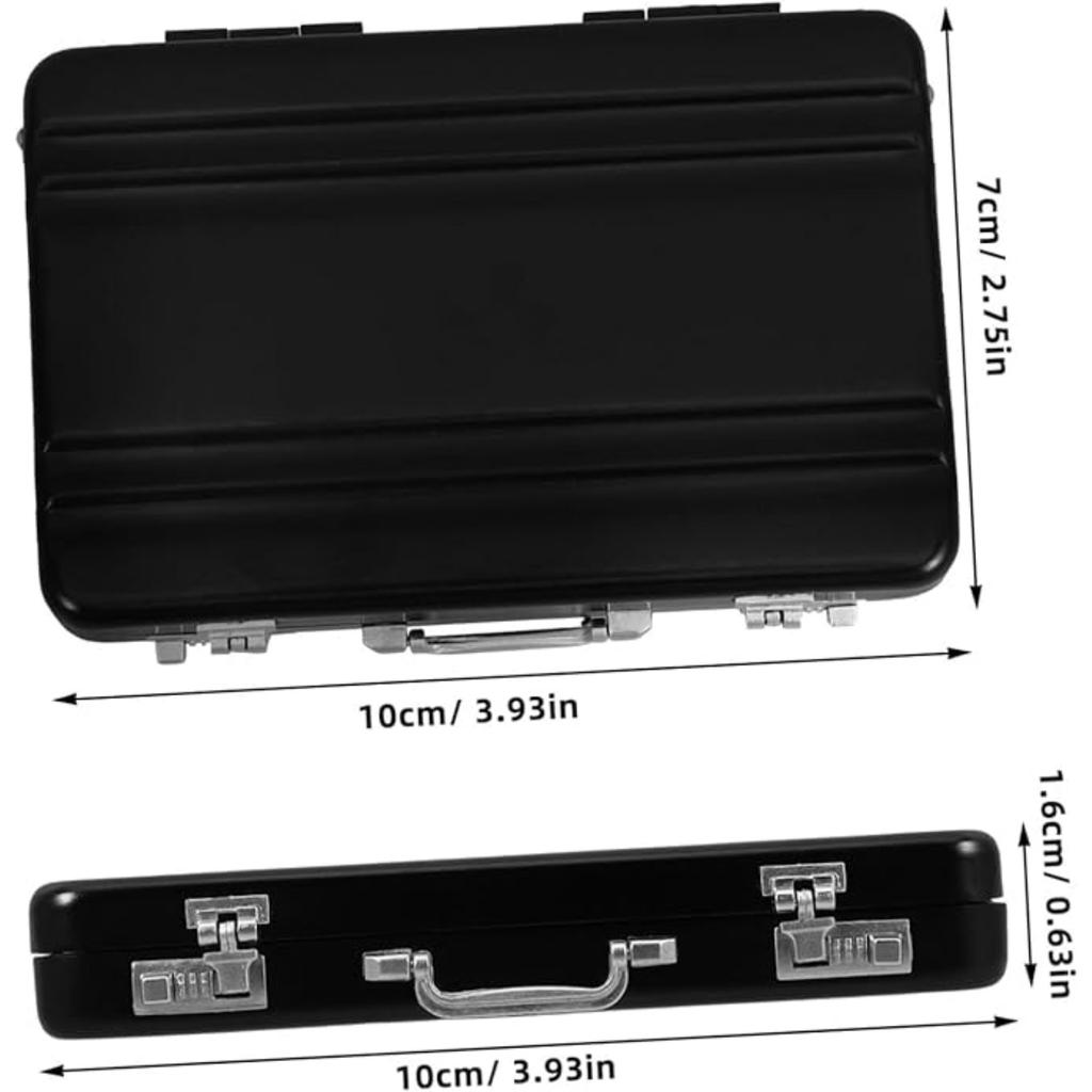 Элегантный портативный держатель для визитных карточек из алюминия для офисного использования