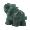 Fashion Ornaments Aventurine Green Jade Stone Hand Carved Natural Craving Elephant Statue Decor Car Decoration Supplies Easy Accessibility