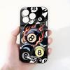 Модный Бильярдный Номер 8 Чехол для Телефона Для IPhone 17 Pro Max 15 Pro 16 14 Plus 12 13 Mini 11 Pro Ударопрочный Мягкий Чехол