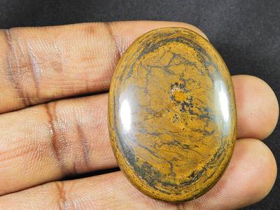 76Cts. 100% натуральный Шива тигровый глаз овальный дизайнерский россыпью драгоценный камень 30X42X07 мм SK-1060