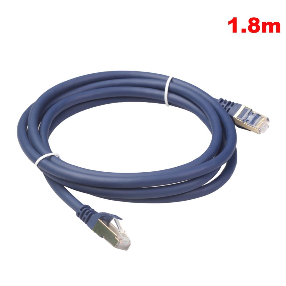 30-1M Кабель Ethernet 40 Гбит/с 2000 МГц CAT8/5E Сетевой Эластичный ПВХ Интернет Lan Шнур для Ноутбуков PS4 Роутера RJ45 Сетевой Кабель