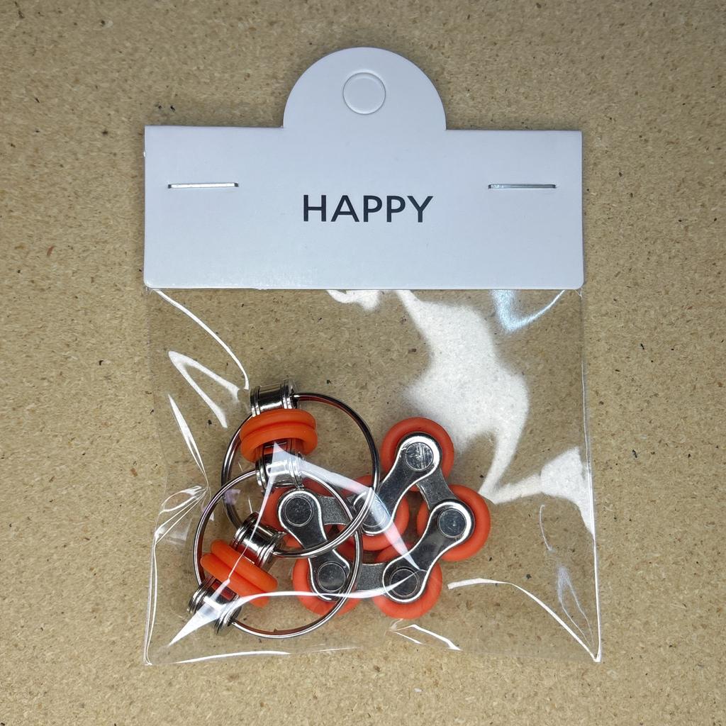 Набор fidget-игрушек из велосипедной цепи - Шесть роликовых цепей и Ключевая флиппи-цепочка Новинка Игрушки для снятия стресса для снятия напряжения Аутизм СДВГ СДВ