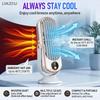 Portable Dual-Motor USB Desk Fan with Rapid Cooling, Multifunctional Five-Speed Cold Air System