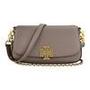 Бриттен Кожаная сумка-тоут с клапаном Crossbody Наплечная сумка Маленькие женские сумки Серый 138772-034