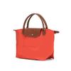 Longchamp Le Pliage Original Gold Button Printed Logo Recycled Canvas Dumpling Handbag Small Women Handbags Tomato-Red 1621089P94
