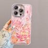 Подходит для Apple 15 чехол для мобильного телефона из пряжи-перья iphone17promax легкая роскошь премиум 14 национальный стиль лотос 16 противоударный 13