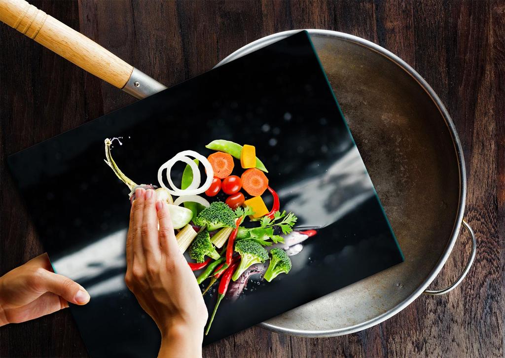 Szklana Płyta Deska Do Krojenia 52X40 Papryka Chili