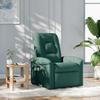 VidaXL Reclining Massage Chair Dark Green Fabric, Massage Chair, Armchair, Sofa Armchair, Office Chair 4015632