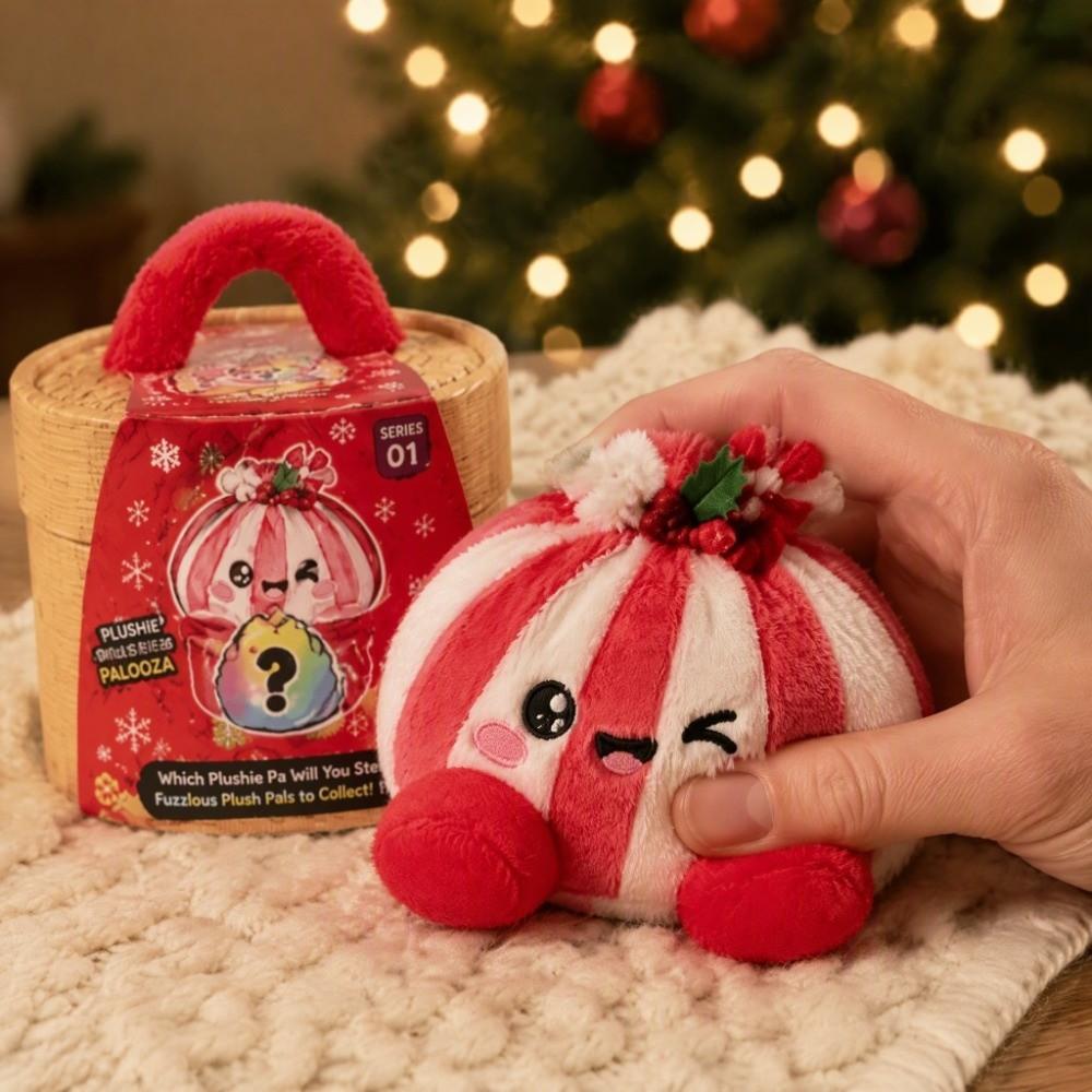 Fidget Giant Christmas Dumpling Pillow Soft Stuffed Steamed Bun Toy Kids&Adults Gift