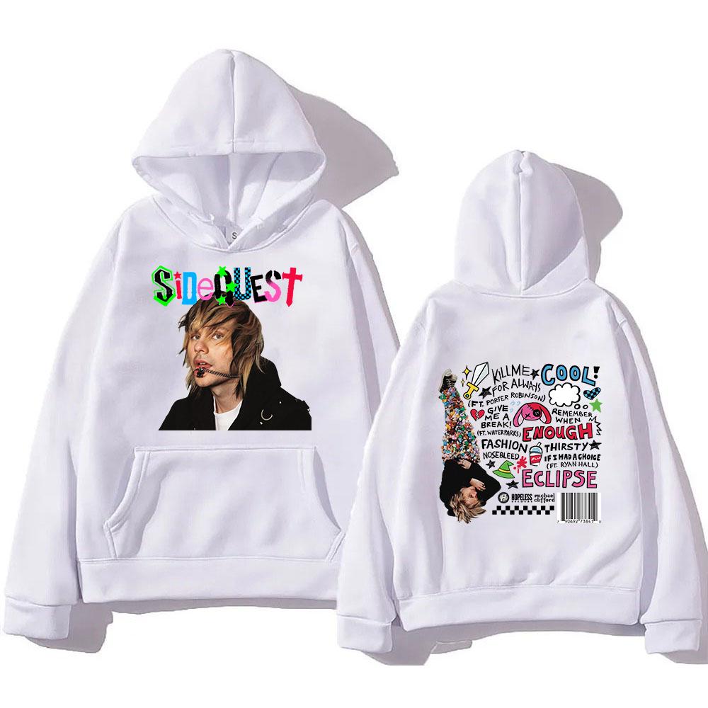 5 Seconds of Summer Michael Clifford Hoodie 2025 Album SIDEQUEST Men/women Hoodies Harajuku Winter Clothes Pullover Sweatshirt