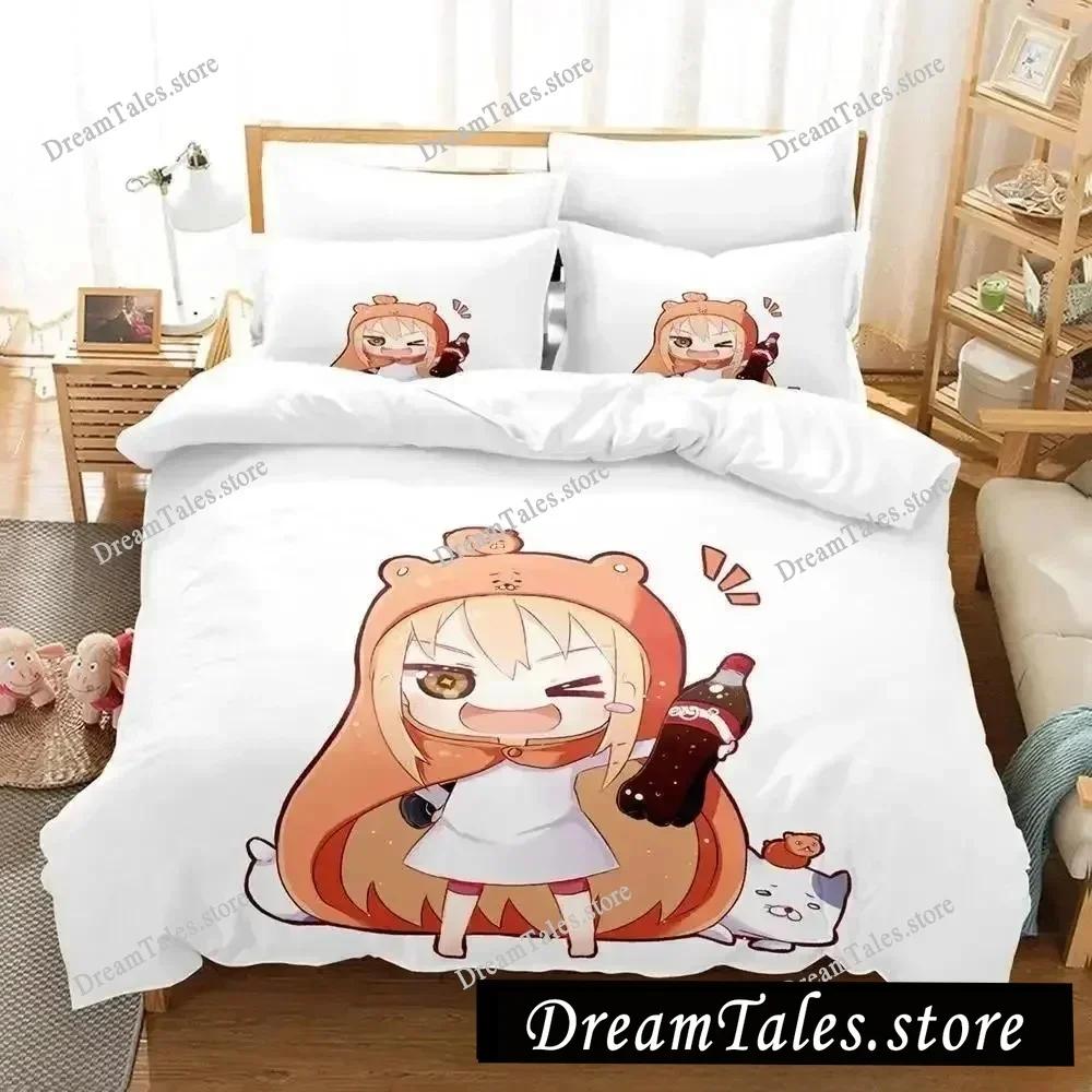 3D-печать Аниме Himouto! Постельное белье Umaru-chan Пододеяльник Покрывало для спальни Односпальное Двуспальное King Size Чехол для одеяла Домашний текстиль3