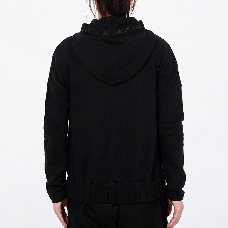 Under Armour Project Rock Cc Fleece Fz теплая спортивная толстовка с капюшоном женская верхняя одежда черная 1356958-001