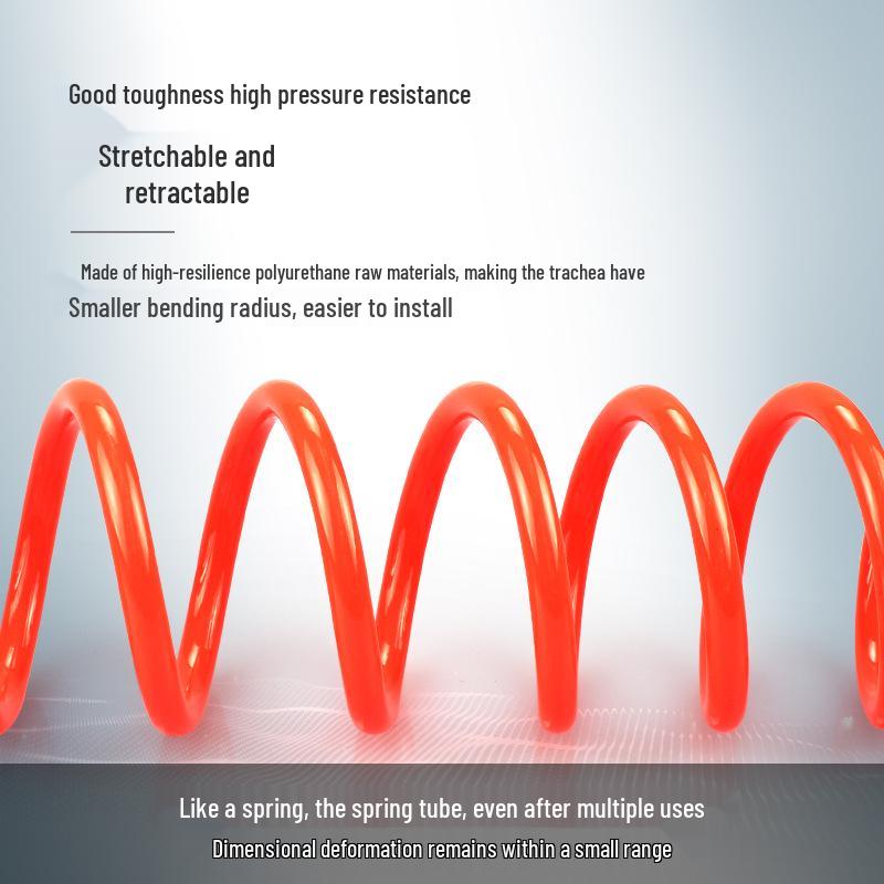 High-Pressure Retractable Air Hose with Quick Couplings