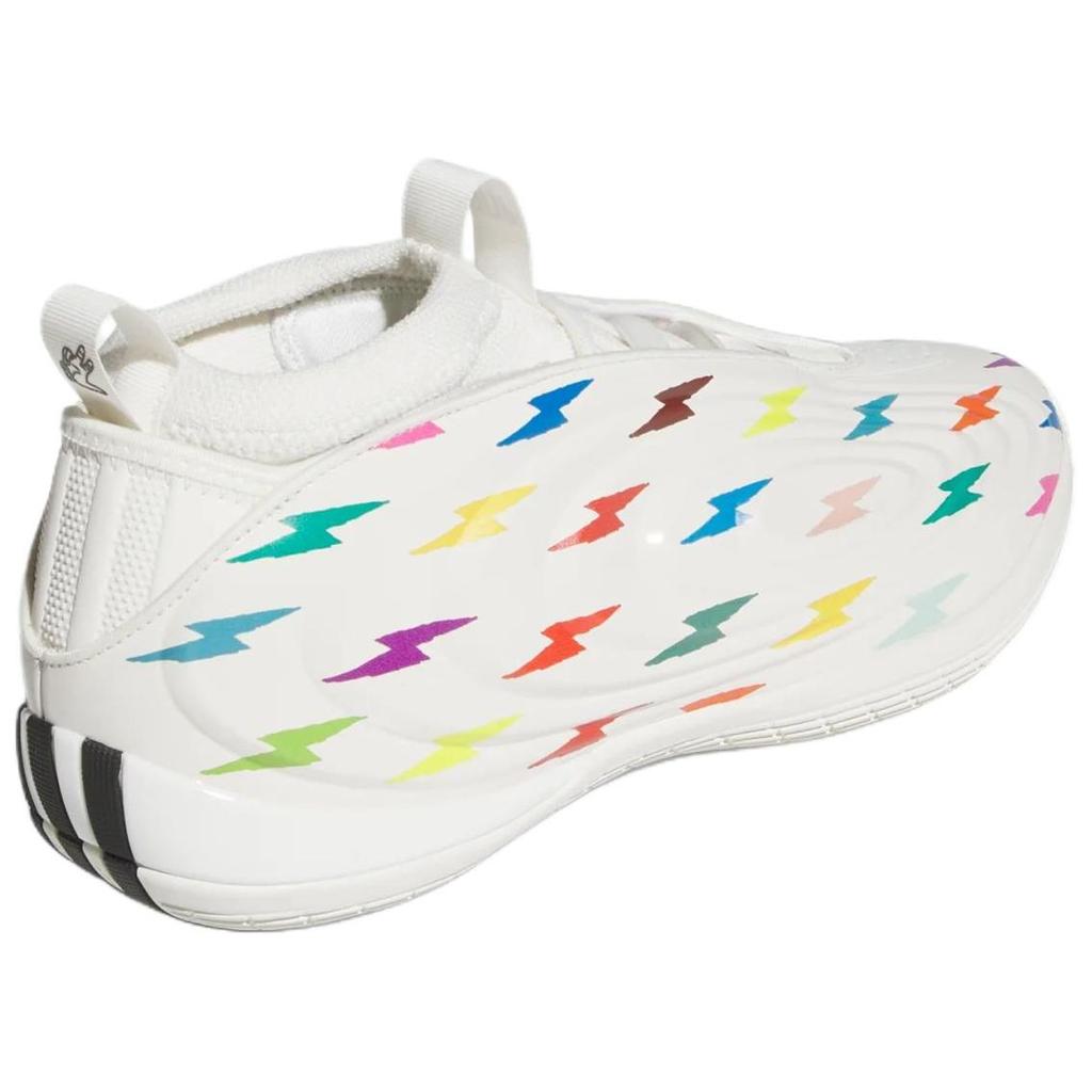 Джейлен Уильямс x adidas Harden Vol. 10 PE Thunderbolt Унисекс Кроссовки Белый Core-White Core-Black KZ7544
