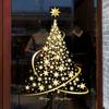 Golden Xmas Decals Creative Wallpaper Home Decoration Decor Mural Gift
