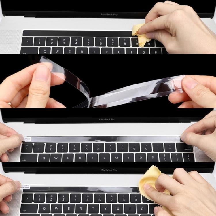 Прозрачная защитная пленка-наклейка на Touch Bar для MacBook Pro 16 A2141 Защита