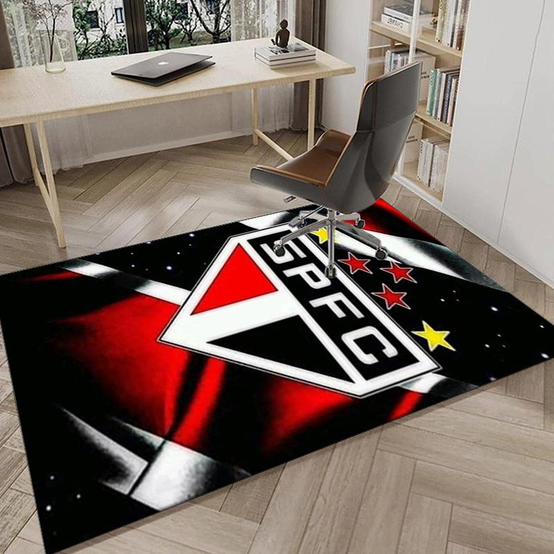 Коврик для пола с принтом герба команды Spfc для офиса, коврик под кресло, декоративный ковер, большой размер, подарки для фанатов, рождественские подарки