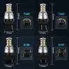 1 шт. 1400LM T20 светодиодная лампа 7440 7443 W21W WY21W W21/5W светодиодная T25 3157 3156 P27/7W P27W автомобильный сигнальный фонарь парковочный фонарь заднего хода 12 В