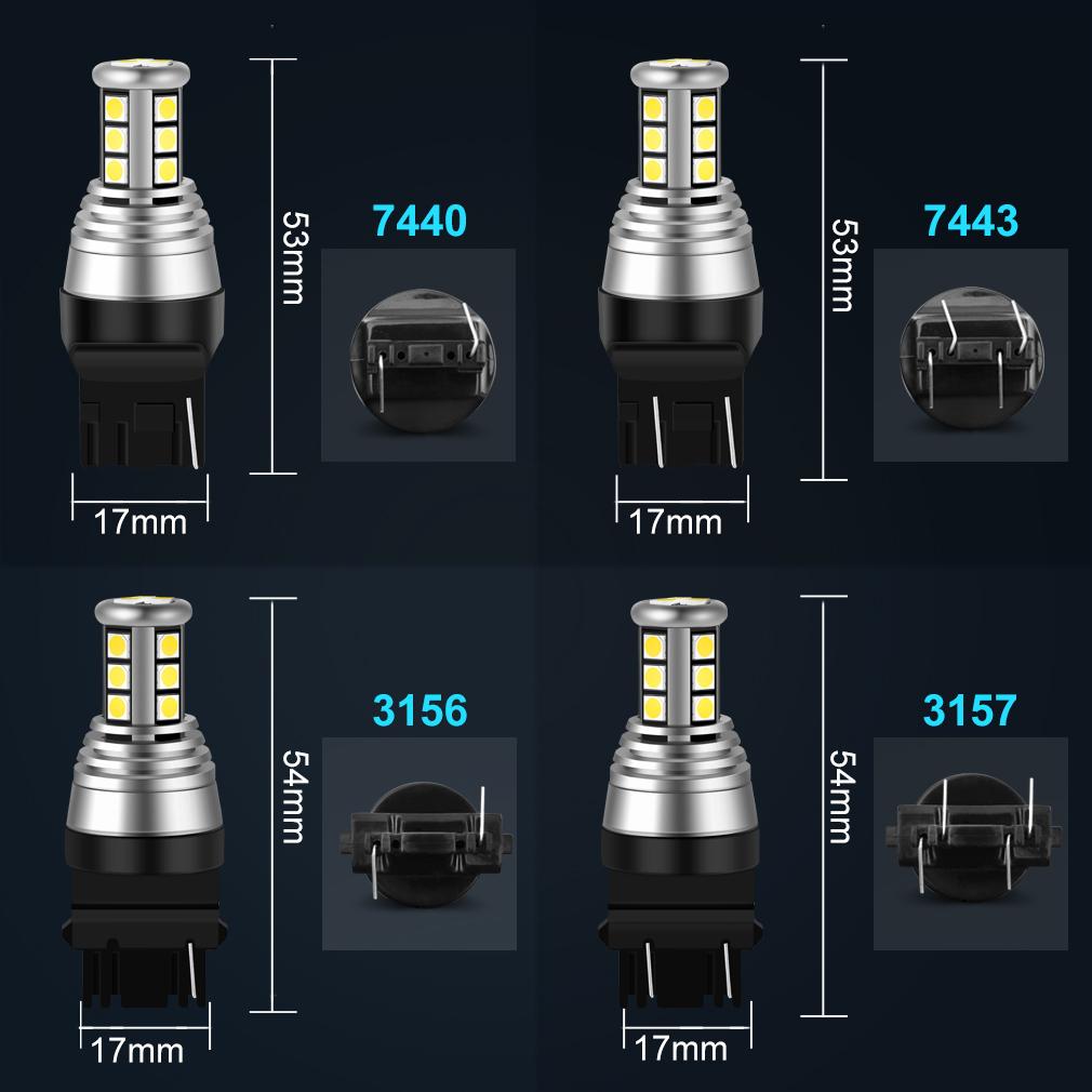 1 шт. 1400LM T20 светодиодная лампа 7440 7443 W21W WY21W W21/5W светодиодная T25 3157 3156 P27/7W P27W автомобильный сигнальный фонарь парковочный фонарь заднего хода 12 В