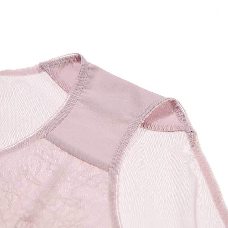 Aimer Women's Sexy Lace Mesh Mid-Waist Briefs AM238381