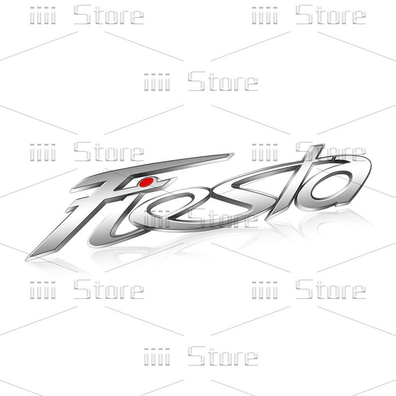 3D Metal Letter Logo Car Rear Trunk Badge Sticker For Ford Fiesta Emblem MK3 MK4 MK5 Decoration Accessorie