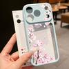 Винтажный Чехол с Цветочным Узором для iPhone 17 Pro Max Гибридный TPU+PC Прозрачная Жесткая Задняя Крышка для iPhone 16 15 14 13 Pro Max