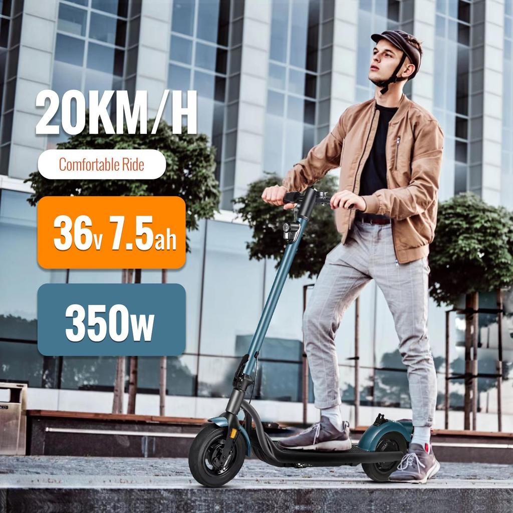 Электросамокат N5 350 В с приложением ABE, литиевая батарея 36 В, скорость 20 км/ч, запас хода 35 км, 10-дюймовое колесо, для взрослых, электросамокат для Германии