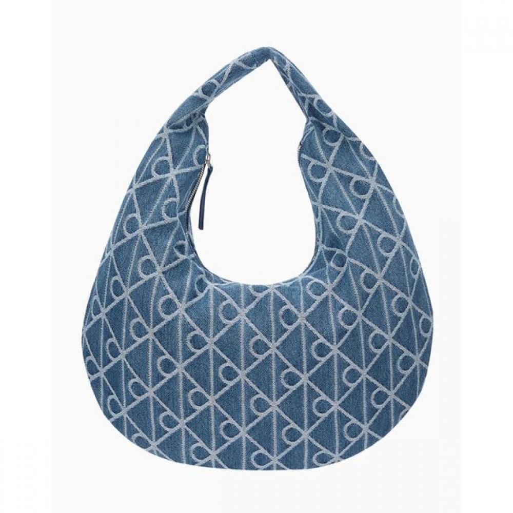 Calvin Klein JeanS Women S Emblem Denim Hobo Bag 4f3591g Ybn