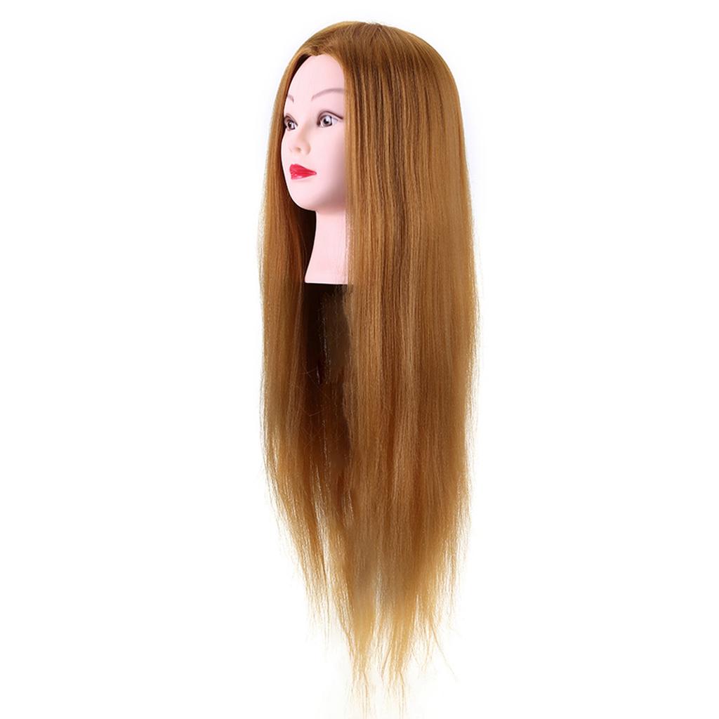 40percent Real Human Hair Mannequin Head Hairdresser Training Head Cosmetology Doll Head Blond