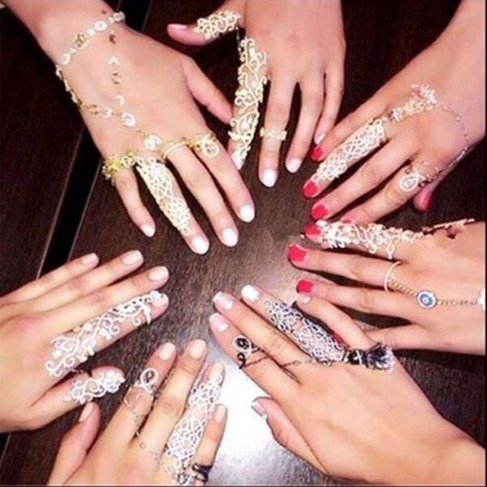 Jewelry Punk Rock Double Full Finger Knuckle Ring Gothic