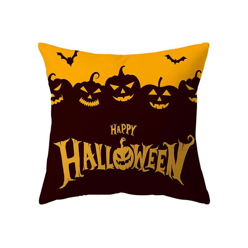 Pumpkin Halloween Theme Pillow Cover Sofa Cushion Cover Holiday Gift Party Decoration Home Decor