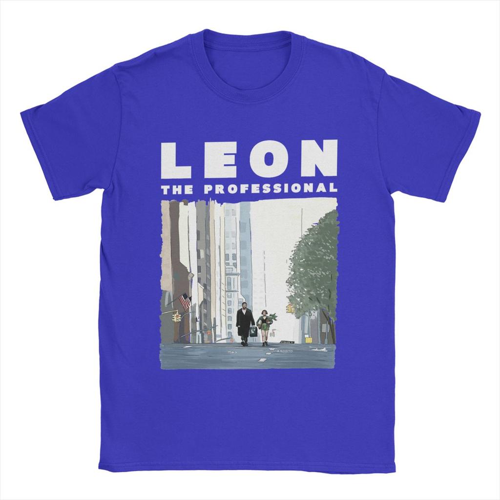 Футболки Leon The Professional для мужчин, забавные футболки из 100% хлопка с круглым вырезом и коротким рукавом, одежда больших размеров