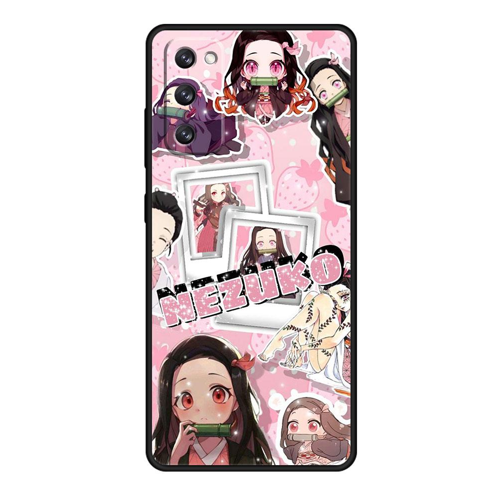 Чехол Demon Slayer Nezuko Anime для Samsung S9 S10 S8 S22 Ultra 5G S20 FE 2022 S10e S7 S21 Plus мобильного телефона