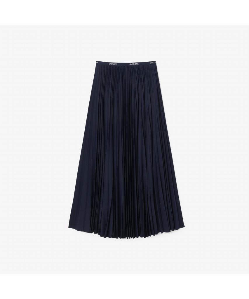 Lacoste Women'S Long Pleated Poly Long Skirt Jf1402-55N 166