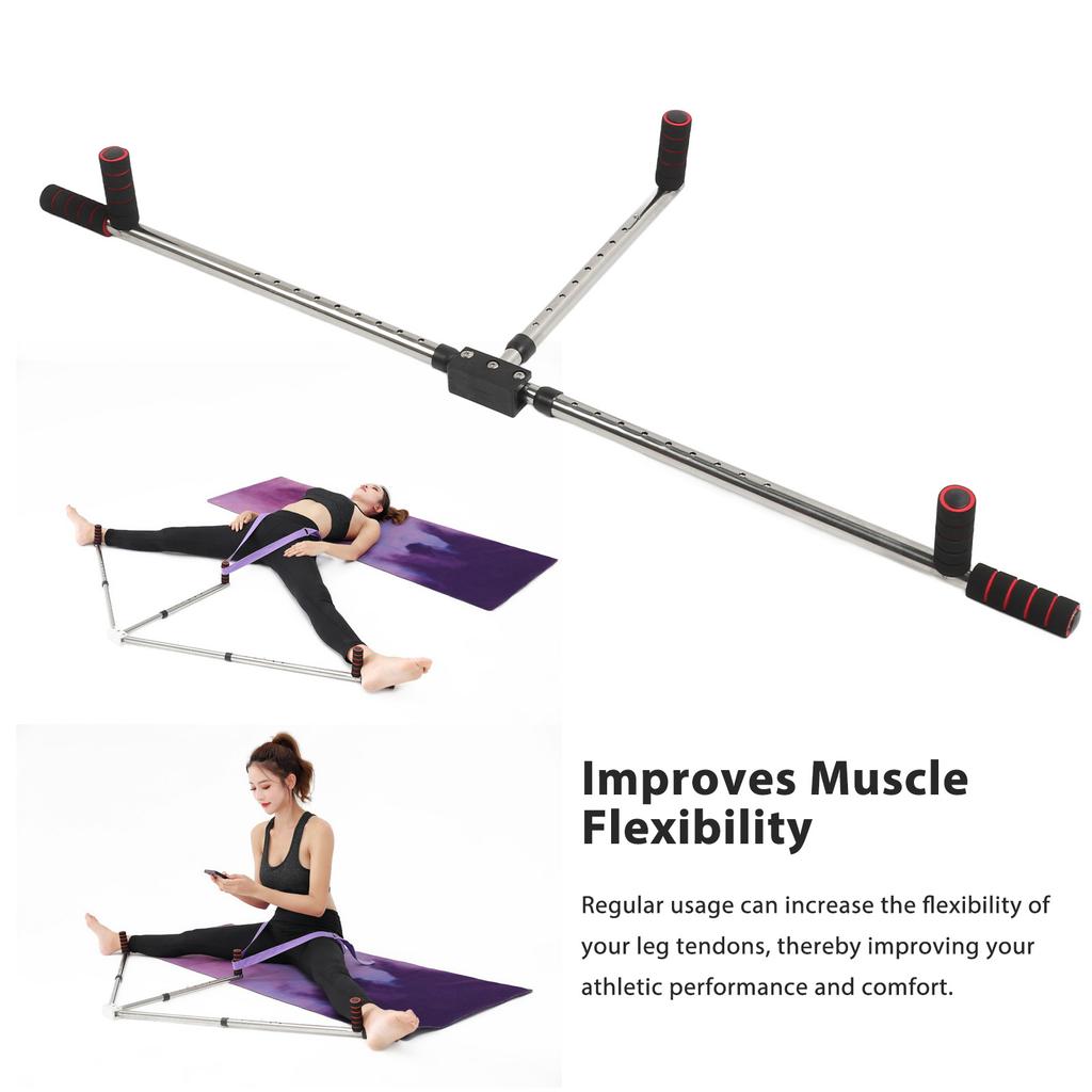 3-х перекладинный тренажер для растяжки ног 9 отверстий регулируемый тренажер для растяжки шпагата для балета танцев домашнего спортзала упражнений