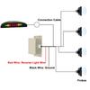 Car LED Display + 4 Backup Radar Reversing Parking Sensor Parktronic Kit for Truck Van Pickups Campar RV Lorry Trailer Detector