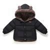 Осенне-зимняя детская куртка из хлопка для мальчиков и девочек маленького и среднего размера, теплая куртка из хлопка с бархатом