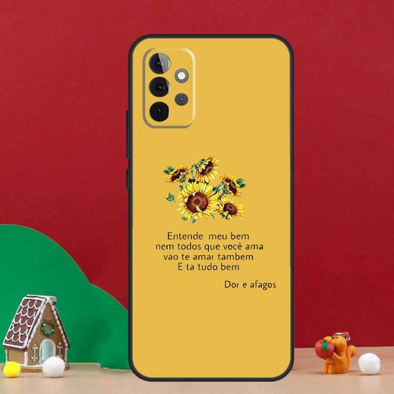 Цветочный чехол с ромашками и подсолнухами для Samsung Galaxy A56 A33 A13 A36 A23 A52 A32 A12 A54 A34 A14 A16 A53 A15 A35 A55 A17