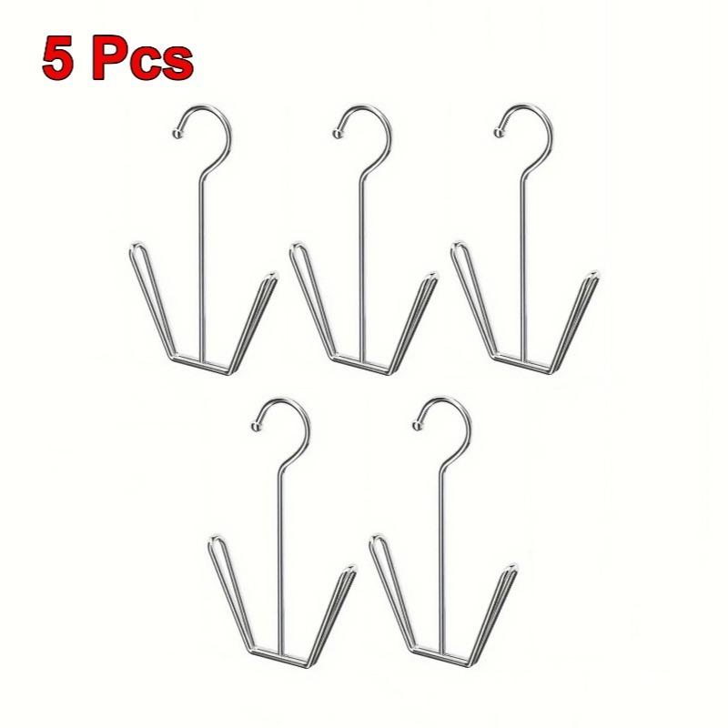 1/3/5 шт. прочная вешалка из нержавеющей стали для обуви, экономящая место, металлический крючок для хранения пальто, шапок, тапочек, идеально подходит для использования в помещении