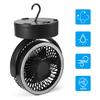 Portable Battery Camping Fan with LED Lantern Battery Operated Desk Fan with Hanging Hook for Home Tent Car Emergency