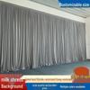 Red and Gold Velvet Wedding Stage Curtains with Black Light-Blocking Velvet for Photography