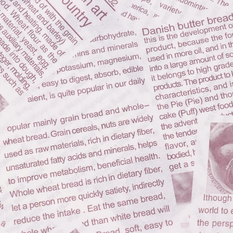 50 шт. Упаковка для выпечки Пакет для еды Жиронепроницаемый бумажный пакет Обертка для сэндвича, пончика, хлеба Гамбургер Кухонный аксессуар 18*18 см