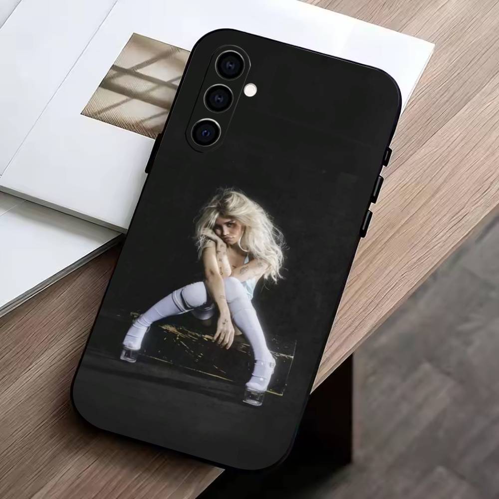 Чехол для телефона Pop-Nessa Barrett для Samsung Galaxy A73, A72, A71, A70, A53, A52, A51, Другие Мягкий черный чехол