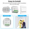 Мини умный модуль переключателя 16А/20А Tuya WiFi ZigBee, реле-автомат для DIY, двухстороннее управление с помощью приложения, пульт ДУ и голосовое управление, работает с Alexa, Google Home, автоматизация
