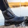Новые зимние мужские плюшевые хлопковые сапоги, противоскользящие водонепроницаемые зимние ботинки, уличные рыболовные ботинки